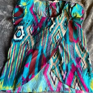 Open front rainbow top